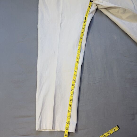 Tommy Bahama Boracay Flat Front Pant 46 X 32 Ivory Cream Bleached Sand Chino - Picture 10 of 12